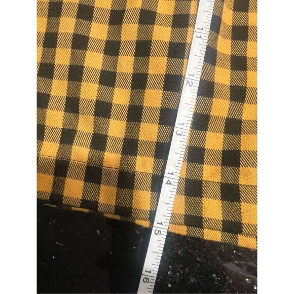 forever 21 clueless vibe Black & yellow gingham mini skirt  size S - Picture 4 of 4